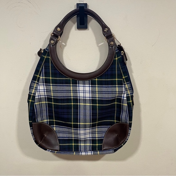 J. McLaughlin Handbags - RARE J. McLaughlin Tartan Handbag Vintage Wool /Leather plaid Handbag